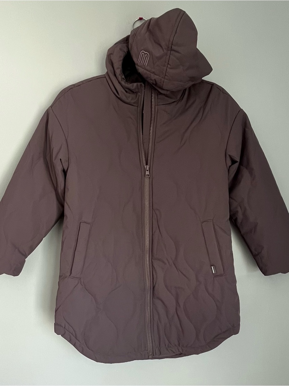 Mondetta Kids Quilted Hooded Puffer Jacket in Lavendar